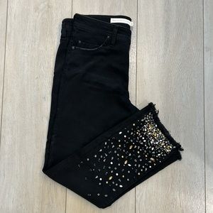 Pilcro & Letterpress Rhinestone Jeans Size 32